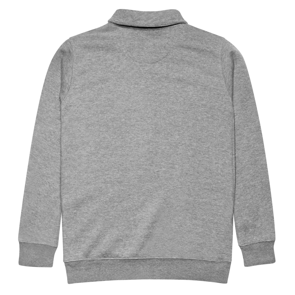 Logo Quarter Zip Sweater | Heather Gray