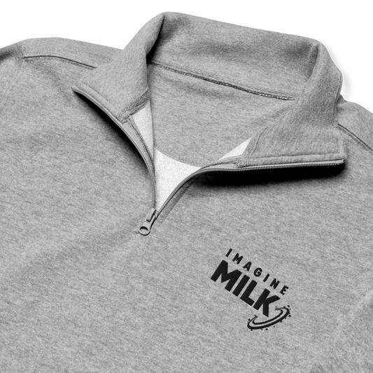 Logo Quarter Zip Sweater | Heather Gray