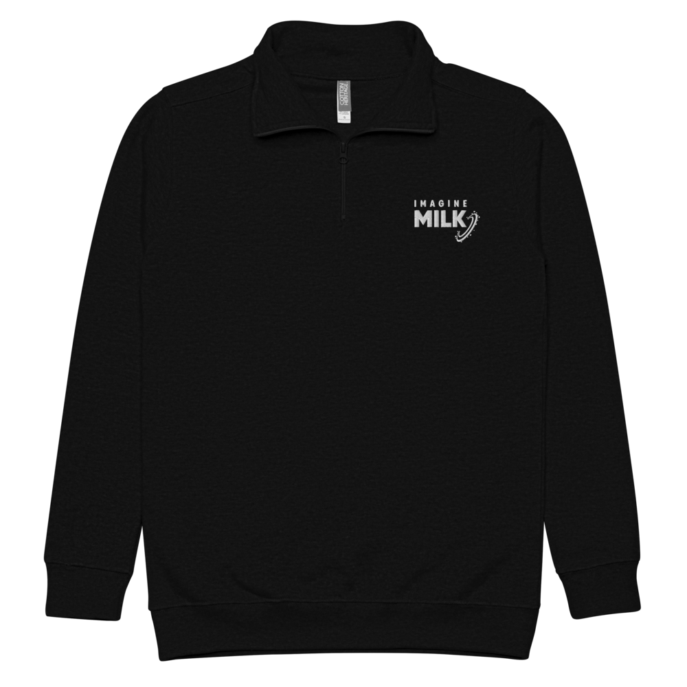 Logo Quarter Zip Sweater | Black