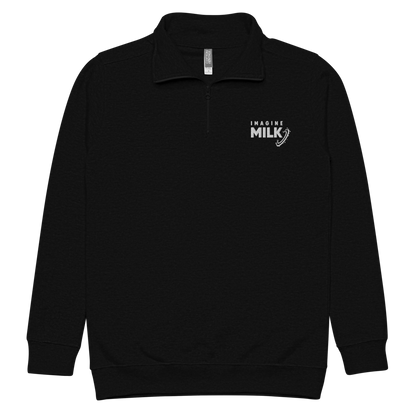 Logo Quarter Zip Sweater | Black