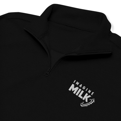 Logo Quarter Zip Sweater | Black