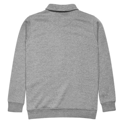 Logo Quarter Zip Sweater | Heather Gray
