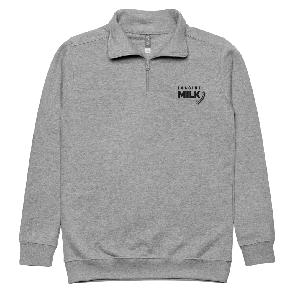 Logo Quarter Zip Sweater | Heather Gray